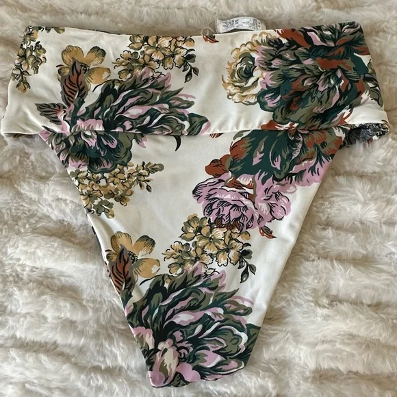Maaji Floral Bikini with Pink and Green Accents - Picture 2 of 8